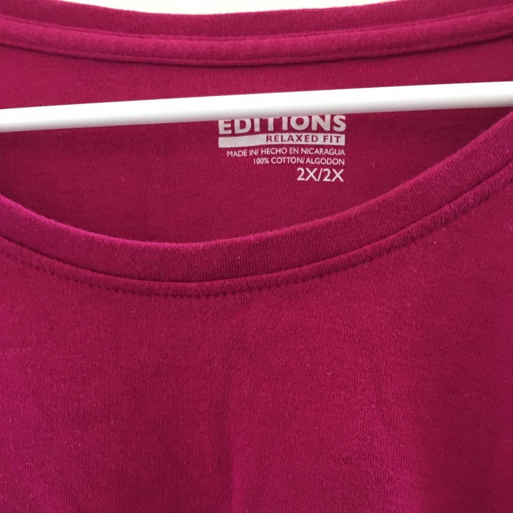 FINAL MARKDOWN Ladies basic editions tee 2x - Picture 3 of 3